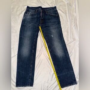 DSQUARED2 Dark Blue Straight Jeans